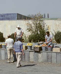 Roadside fruit market