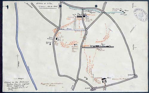 WW1map2ndBnDCLIWarDiary05